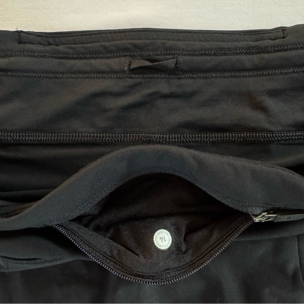 Lululemon Pace Rival Skirt, Black, Size 14, Mid Rise, 15” Length - Picture 11 of 14